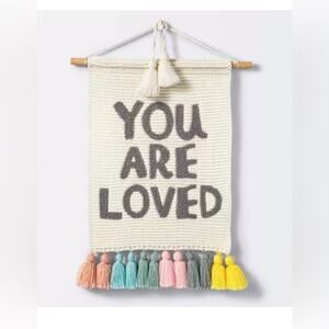 New “You Are Loved” fiber wall art by Cloud Island